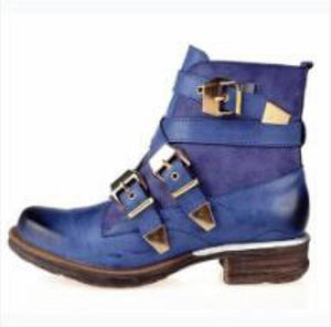 Women's Shoes - Women Fashion Vintage Leather Ankle Boots