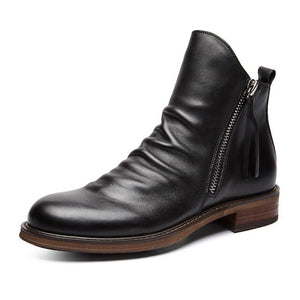 New Men Leather High-top Tassel British Style Ankle Boots(BUY 2 GET 10% OFF, 3 GET 15% OFF)