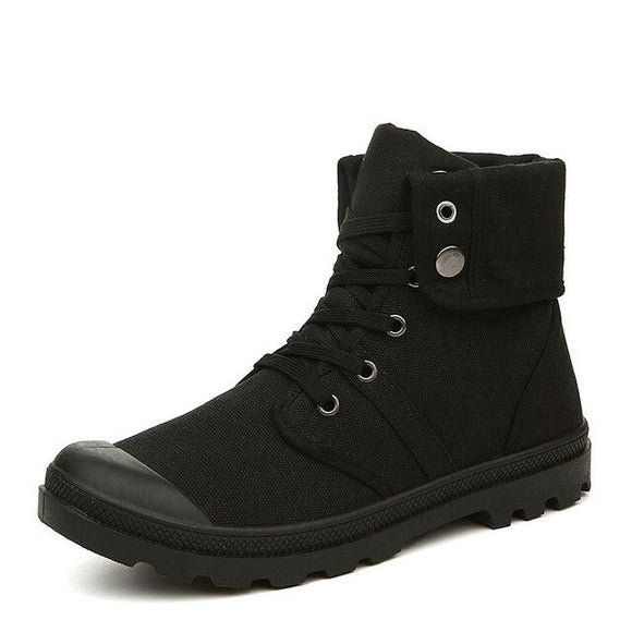 Men Autumn Winter Canvas Army Style Boots
