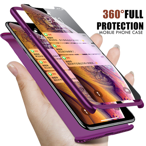 Phone Case - Luxury 360 Degree Full Cover Shockproof Phone Case For iPhone X/XS/XR/XS Max 8/7 Plus