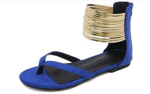 Shoes - 2019 New Women's Ankle Metal Decor Sandals
