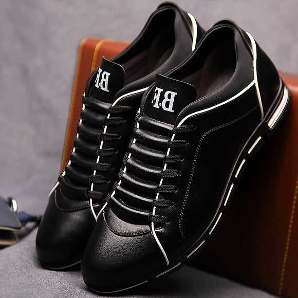 2020 spring/summer men fashion lace-up leather shoes