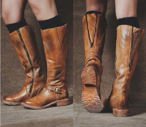 Shoes - Women's Top Fashion Knee High Cowboy Boots（Buy 2 Got 5% off, 3 Got 10% off Now)