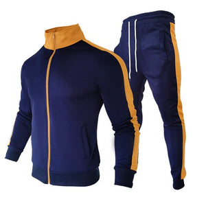 Kaaum 2PC Sets Men's Sportswear Sport Suit Clothing