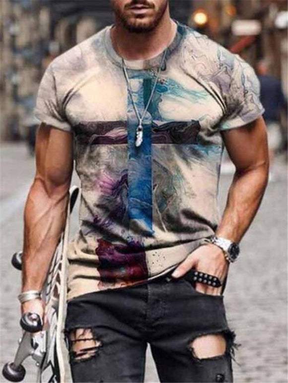 2021 Summer New Mens Oversized Vintage Short Sleeve T Shirts (B Collection)