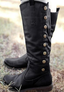 Shoes - Women's Fashion Warm Knee High Leather Boots